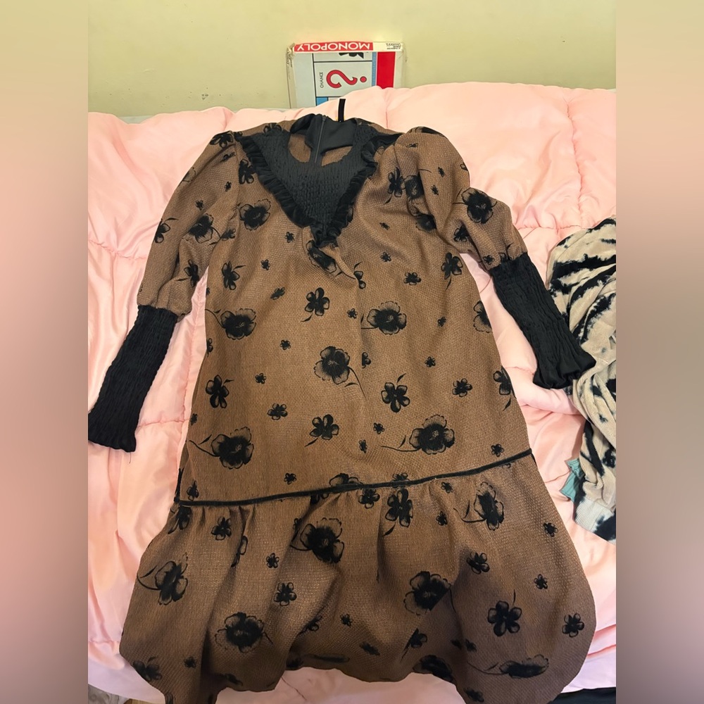 Victoria's Secret Black and Orange Detail Dress